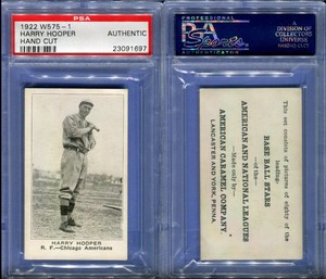 1922 W575-1 HARRY HOOPER HAND CUT PSA N0: AUTHENTIC (1697)