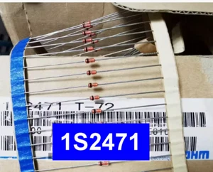 50pcs 1S2471 1S2471T-72 Diode DO-35 Black Ring Marking ROHM #SEQ110 - Picture 1 of 1