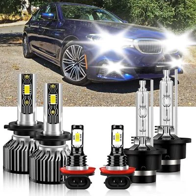 Combo faros LED altos bajos antiniebla para BMW 540i 2001-2003 kit 6500K Foto 1 de 4