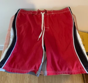 Red & Grey billabong Swim Shorts- Size 12 - Picture 1 of 5