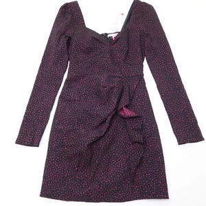 Vestido Parker New York Animal Jacquard Talla 4 Blanco Rosa Miuccia Ajustado - Imagen 1 de 10