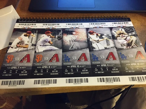 2015 ARIZONA DIAMONDBACKS SEASON TICKET STUB PICK YOUR GAME GOLDSCHMIDT Cover