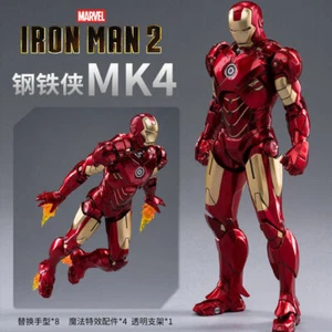 Xmas Gift ZD Marvel IRON MAN 2 MK4 Mark4 Action Figure Toys Avengers Heroes 7" - Picture 1 of 7
