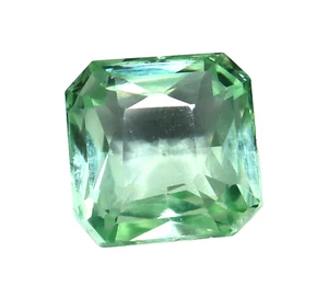 9,40 ct natürlicher Montana-Saphir Asscher-Schliff grüner zertifizierter loser Edelstein - Bild 1 von 6