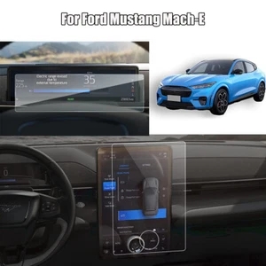 For Ford Mustang Mach-E Display Screen Protector 15.5"+10.2" HD Tempered Glass - Picture 1 of 9