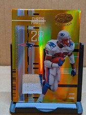 2005 Leaf Certified Materials CURTIS MARTIN Materials Mirror Gold Patch /25