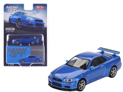 Mini GT 1:64 Nissan LB-ER34 Super Silhouette SKYLINE Black LBWK
