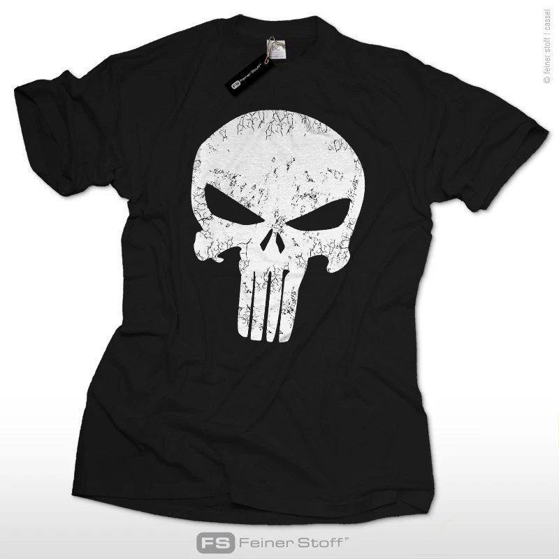 Camiseta de culto Punisher Totenkopf Panikmacher Chaos Skull bmx skater comic S-3XL - Imagen 1 de 1
