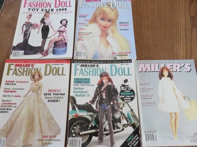 Miller's Barbie Collector- 5 Magazines From 1996 , 1998 & 1999  LIKE NEW - Image 1 of 4