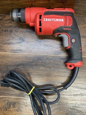 Broca Craftsman CMED731 7.0 AMP 3/8" elétrica com fio sem chave reversível - Imagem 1 de 4