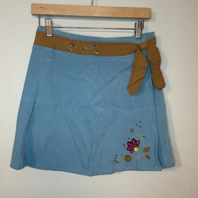 American Girl Nikki’s Nicki Meet Skirt GIRL Size 16 Western Blue Embroidered NWT - Image 1 of 4