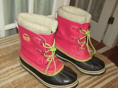 Botas de Nieve Sorel Yoot Pac Rosa Invierno Juvenil Talla 6 Estilo NY 1443-600 Foto 1 de 4