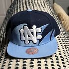 North Carolina Tar Heals Cap Ncaa Mitchel & Ness Blue Sharktooth Snapback Hat