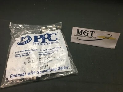 PPC / EX11N716WS / COMPRESSION RG11 CONNECTORS / AQUA TIGHT / BAG OF 25 - Image 1 of 3