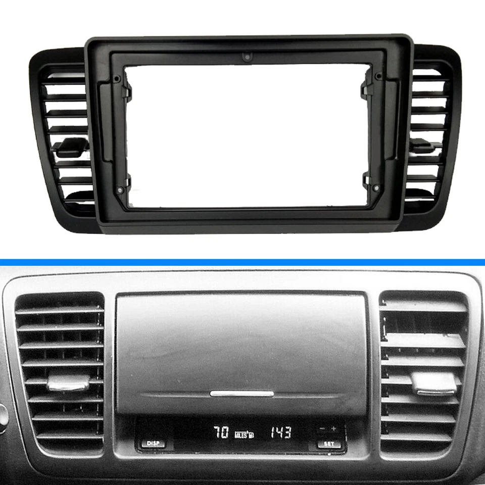 Para 2004-2009 Subaru Outback Legacy 2 din rádio estéreo carro quadro painel fáscia - Imagem 1 de 4