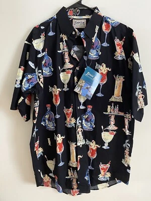 Bimini Bay Outfitters Cabo Cocktail Party Drinks Button Up Shirt Size L - Image 1 of 4
