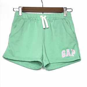 GapKids Girls Size XL 12 Green Gap Logo Pocketed Sweat Shorts Drawstring Pull On - Picture 1 of 7
