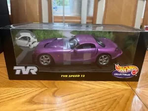 100% HOT WHEELS 1/18TH SCALE TVR SPEED 12!!! NEW IN THE BOX!! STILL BANDED 21351 - Picture 1 of 7