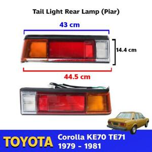 LH+RH Tail Lights Rear Lamp Fits Toyota Corolla KE70 TE71 DX Sedan 1979-1981