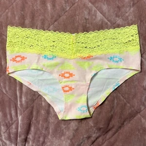 Victoria's Secret PINK Extra Low Rise Hipster Panty Size Small Lace Trim Pink - Picture 1 of 3