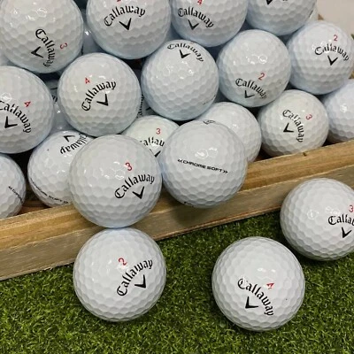 36 pelotas de golf Callaway cromadas suaves como nuevas AAAAA (5A) usadas Foto 1 de 3