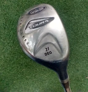 WILSON TOUR RX 21 DEGREE HYBRID CLUB W/ 42" RH FLUTED STEEL SHAFT - NICE CLUB! - Picture 1 of 17