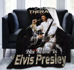 Elvis Presley Anime printed Ultra-Soft Micro Fleece Blanket - Picture 1 of 4