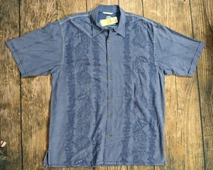 Tommy Bahama Fernie Mac Silk/Linen Blend Shirt - Nautical Blue - Medium - NWT - Picture 1 of 12