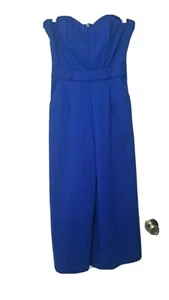 HAVE STRAPLESS NAVY BLUE JUMPSUIT SIZE SMALL - Picture 1 of 8