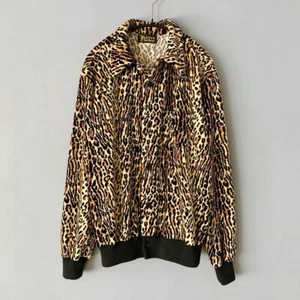 LVC Levi's Vintage Fleece Jacket Cheetah Leopard Print Size S Animal Print - Picture 1 of 9