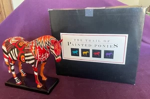 The Trail Of Painted Ponies 2003 Red “Navajo Blanket Pony” #1464 - Picture 1 of 5