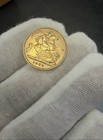 1902 Edward VII British Gold Half Sovereign Coin, Great Britain Era 1902-1910