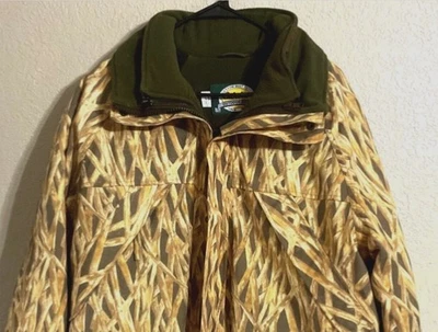 VTG Cabela's Cattail Camo Hunting Jacket Mens L GoreTex Thinsulate Duck Parka - Image 1 of 4
