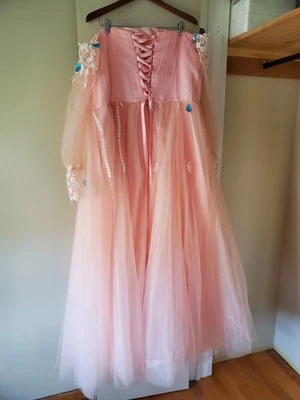 Vestido de Baile Talla 22w Rosa Vestido Fuera del Hombro 49B-43W-51H Envío Gratis  Foto 1 de 4