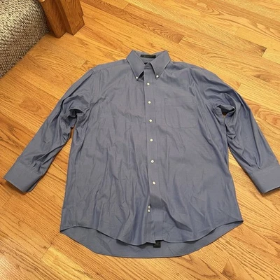 Camisa Oxford Marshall Fields Hombres No Hierro/Resistente a Manchas 2 Capas Punta 16.5 32 Foto 1 de 4