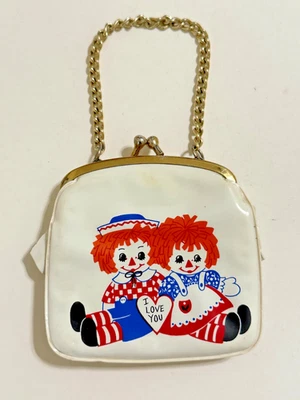 复古 Hallmark Raggedy Ann Andy Change 硬币钱包 日本制造 — 第 1/4 张图片