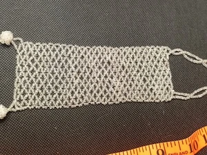 Pulsera hecha a mano con cuentas transparentes - Imagen 1 de 3
