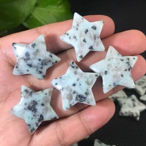 Cristal curativo de cuarzo con estrellas azules Tianshan natural 5 piezas regalo 1" - Imagen 1 de 9