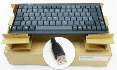 Vintage Fujitsu USB Mini Keyboard GERMANY for Point 1600 Tablet Pen Computer - Image 1 of 4