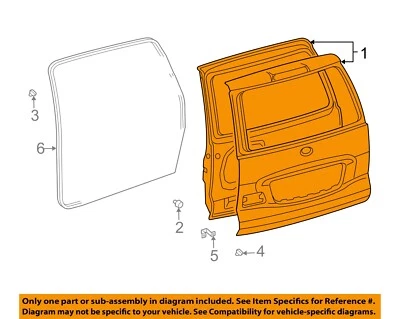 Used Deck Lid fits: 2005 Lexus GX470 w/rear view camera Grade A Foto 1 de 4
