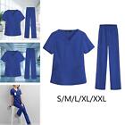 Damen Peelings Set Arbeitsuniformen blau Arbeitskleidung für SPA