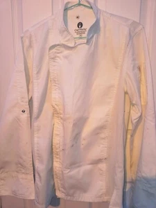 Chef Works Mens Hartford Chef Coat, zipper (BCLZ008-WHT) XS CHECK PICS - Picture 1 of 14