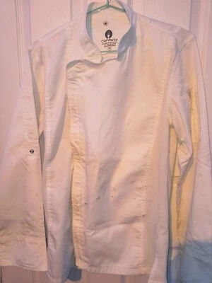 Abrigo de chef Chef Works Hartford para hombre, cremallera (BCLZ008-WHT) XS VER FOTOS Foto 1 de 4