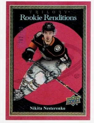 2023-24 Upper Deck Trilogy Nikita Nesterenko Rookie Renditions Red RC 762/799 - Image 1 of 2