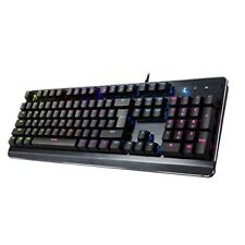 Inland ProHT Rainbow LED Backlit USB Wired Keyboard with Blue Switches,Durabl...