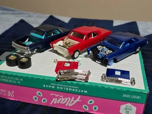 3 Vintage gebaute Oldschool Chevy II Nova Malibu Chevelle Modellbausätze Auto 1:24 Drag - Bild 1 von 24