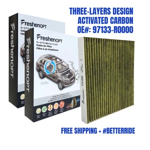 2PCS FreshenOPT 3-Layer Cabin Filter for Carnival OE: 97133R0000 CF10381 - Picture 1 of 8