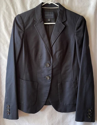 Blazer elástico BANANA REPUBLIC, para mujer 8, azul marino oscuro, mezcla de algodón, usado en excelente estado Foto 1 de 4