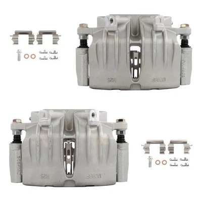 For GMC Envoy XL 02-05 Buick Rainier 04-05 2pcs Silver Front Brake Calipers - Изображение 1 из 4