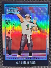 2001 Bowman Chrome #115 A.J. Feeley Eagles Rookie Football Card /1999 Mint